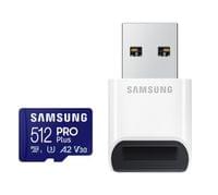Samsung 512GB micro SD Card PRO Plus with USB Reader - 1