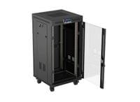 Lanberg Rack Cabinet 19" Free-Standing 22U/600X600 (FlAT... - 2 Lanberg Rack Cabinet 19" Free-Standing 22U/600X600 (FlAT... - 2