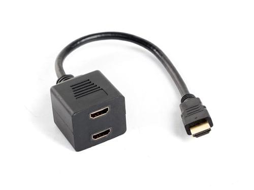 Lanberg adapter HDMI-A (m) -&amp;gt; HDMI-A (f) x2 splitter,... - 1