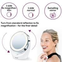 Beurer BS 49 lluminated cosmetic mirror; 12 LEDs; 5 x... - 9