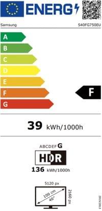 Samsung LS40FG750 40&amp;quot; Odyssey G7 Curved WUHD 5120 x 2160... - 12