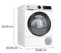 Bosch WQJ24201BY, SER6, Tumble dryer with heat pump 9kg D... - 4