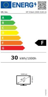 HP Series 5 Pro 34&amp;quot; WQHD USB-C Conferencing Monitor - 534pm - 5