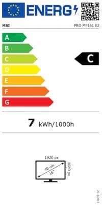 MSI PRO MP161 E2, Portable Monitor, 15.6&amp;quot; FHD IPS, Ultra... - 10