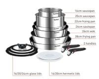 Tefal L897SD74 Tefal SET 13PCS G6 ING EMOTION IND SS - 1