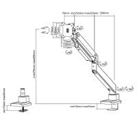 Neomounts Monitor arm 10-49" - gas spring - Topfix -... - 11 Neomounts Monitor arm 10-49" - gas spring - Topfix -... - 11
