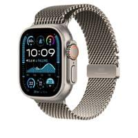 Apple Watch 49mm Milanese Loop: Natural Titanium Milanese... - 2