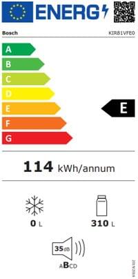 Bosch KIR81VFE0 SER4 BI fridge, E, 177,2cm, 310l,... - 3