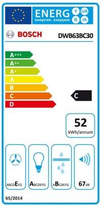 Bosch DWB63BC30, SER2, Chimney hood 60cm C, max 400m3/h,... - 6