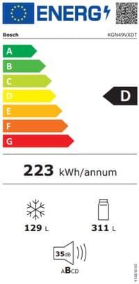 Bosch KGN49VXDT, SER4, FS fridge-freezer NoFrost, D,... - 12