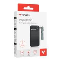 Verbatim Pocket SSD USB 3.2 Gen 2 2TB Black/Grey - 4 Verbatim Pocket SSD USB 3.2 Gen 2 2TB Black/Grey - 4