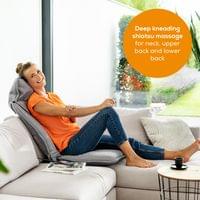 Beurer MG 330 Shiatsu massage seat cover grey - 4-head... - 2