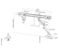 Neomounts Monitor arm 10-32&amp;quot; - gas spring -... - 10