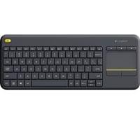 LOGITECH K400 Plus Wireless Touch Keyboard - BLACK - US...