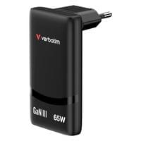 Verbatim Fold &amp;#039;n&amp;#039; Go GaN Charger 65W EU... - 9