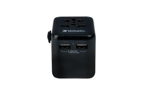 Verbatim UTA-01 Universal Travel Adapter with 2 x USB-A... - 2