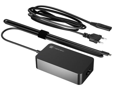Natec Natec Laptop Charger Grayling GAN USB-C 65W for... - 1