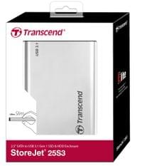 Transcend 0GB StoreJet 2.5&amp;quot; (SATA), USB 3.1, Aluminum... - 2