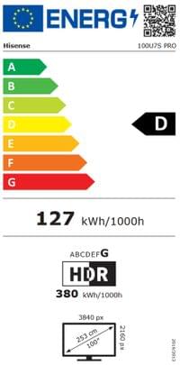 Hisense, 100&amp;#039;&amp;#039; U7S PRO,ULED -PRO Smart, FALD, 165Hz,... - 5