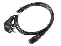 Lanberg CEE 7/7 -> IEC 320 C13 power cord 1.8m, black - 2 Lanberg CEE 7/7 -> IEC 320 C13 power cord 1.8m, black - 2