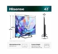 Hisense 43" A7S, 4K Ultra HD 3840x2160, QLED, FALD,... - 2