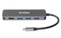 D-Link 5-in-1 USB-C Hub with HDMI/Power Delivery