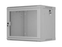 Lanberg rack cabinet 19" wall-mount 9U/600x450 with... - 2