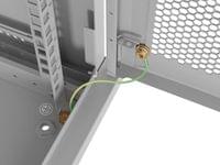 Lanberg rack cabinet 19&amp;quot; wall-mount 9U/600x450 with... - 3