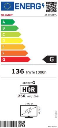 Sharp 75GP7265E, 75" QLED Google TV, 4K Ultra HD... - 9 Sharp 75GP7265E, 75" QLED Google TV, 4K Ultra HD... - 9