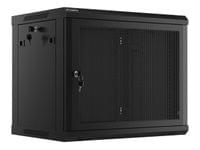 Lanberg rack cabinet 19&amp;quot; wall-mount 9U/600x450 with... - 1