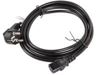 Lanberg CEE 7/7 -> IEC 320 C13 power cord 3m VDE, black - 2