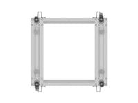 Lanberg open rack 19&amp;quot; 9U 600x600-1100 adjustable, grey - 5