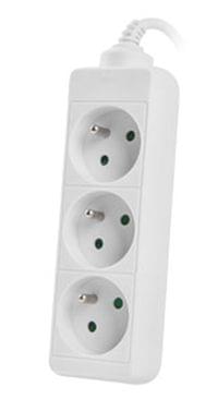 Lanberg power strip 3m, 3 sockets, french quality-grade... - 2