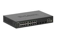 D-Link 16 Ports GE + 4 Ports 10G SFP+ Smart Managed Switch - 2