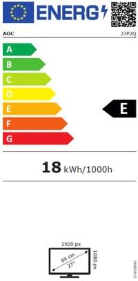 AOC 27P2Q, 27&amp;quot; IPS WLED, 1920x1080@75Hz, 4ms GtG, 300cd... - 9