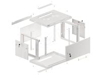 Lanberg rack cabinet 19&amp;quot; wall-mount 6U/600x450 for... - 14