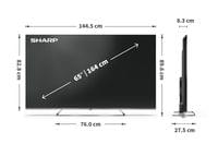 Sharp 65JP7265E, 65&amp;quot; QLED Mini led Google TV, 4K Ultra HD... - 4
