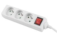 Lanberg power strip 1.5m, 3 sockets, french with circuit... - 1