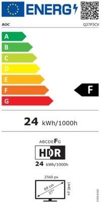 AOC Q27P3CV, 27" IPS WLED, 2560x1440@100Hz, 4ms GtG,... - 9 AOC Q27P3CV, 27" IPS WLED, 2560x1440@100Hz, 4ms GtG,... - 9