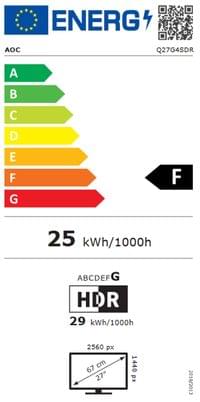 AOC Q27G4SDR, 26.5" QD-OLED, 2560x1440@360Hz, 0.03ms GtG,... - 9 AOC Q27G4SDR, 26.5" QD-OLED, 2560x1440@360Hz, 0.03ms GtG,... - 9
