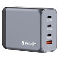 Verbatim GNC-200 GaN Charger 4 Port 200W USB A/C (EU/UK/US) - 1