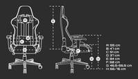 Fury Gaming chair, Avenger XL, White - 11
