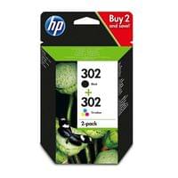 HP 302 2-pack Black/Tri-color Original Ink Cartridges - 1