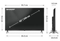 Sharp 43HP5265E, 43&amp;quot; QLED Google TV, 4K Ultra HD... - 7