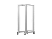 Lanberg open rack 19" 32U  600x1000, grey - 2