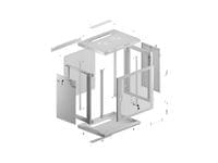 Lanberg rack cabinet 19&amp;quot; wall-mount 12U/600x450 with... - 11