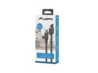 Lanberg USB-C(M) -&amp;gt; USB-A(M) 2.0 cable 1m QC, black BOX - 4