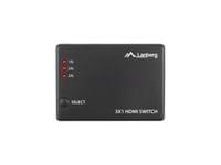 Lanberg Video Switch 3x HDMI + Micro USB port + Remote...