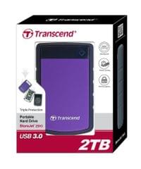 Transcend 2TB, 2.5&amp;quot; Portable HDD, StoreJet H3, Purple,... - 2