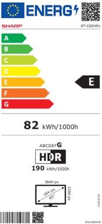 Sharp 65HP5265E, 65&amp;quot; QLED Google TV, 4K Ultra HD... - 9